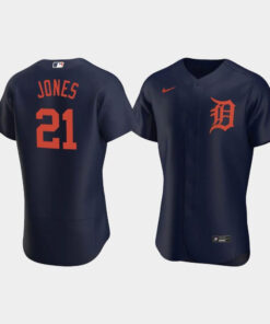 JaCoby Jones 21 Detroit Tigers Navy Alternate Jersey Jersey