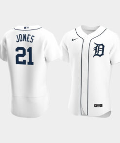JaCoby Jones 21 Detroit Tigers White Home Jersey Jersey