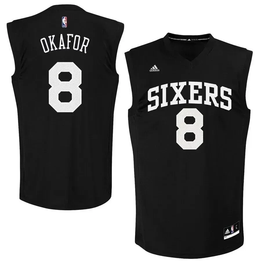 Jahlil Okafor Philadelphia 76ers Fashion Jersey - Black - JS480