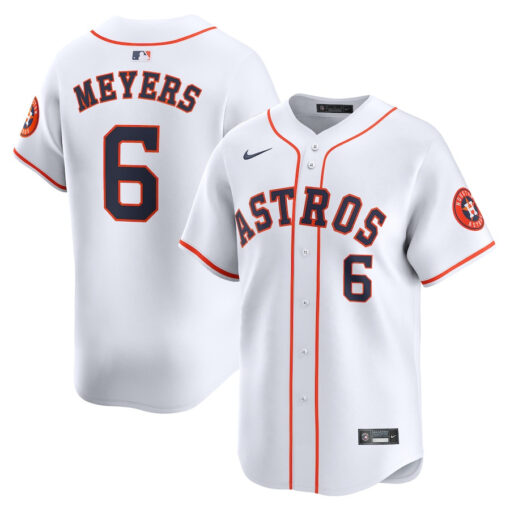 Jake Meyers 6 Houston Astros Home Limited Player Men Jersey - White