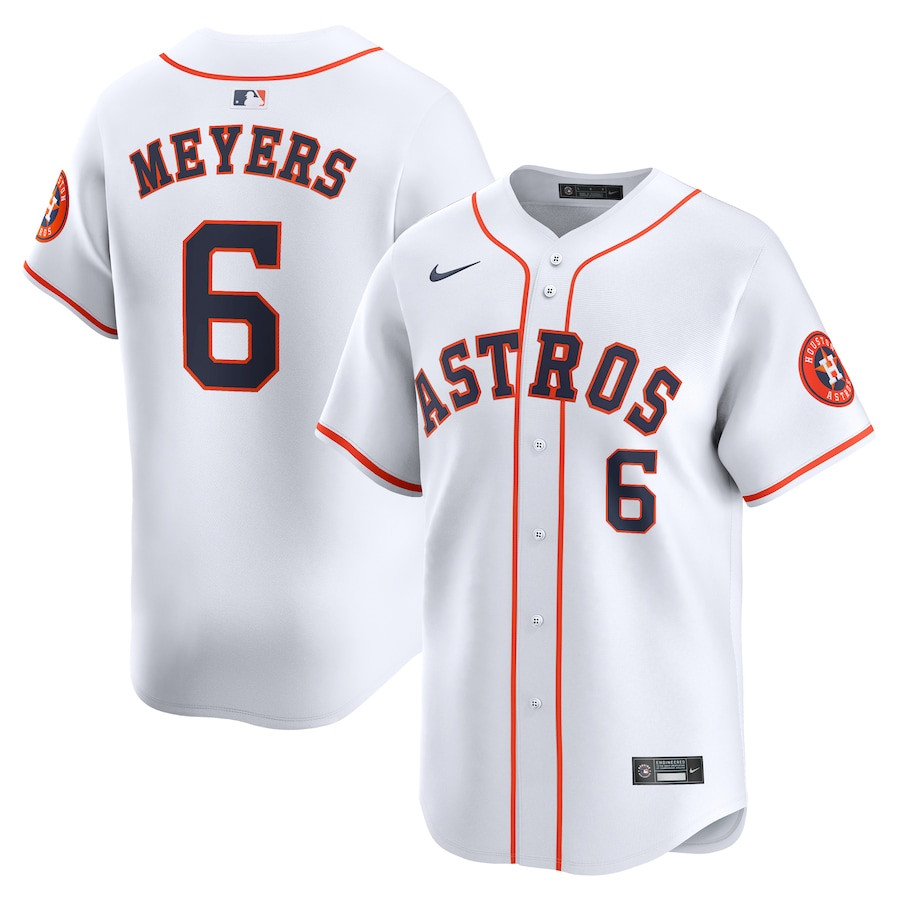 Jake Meyers 6 Houston Astros Home Limited Player Men Jersey - White