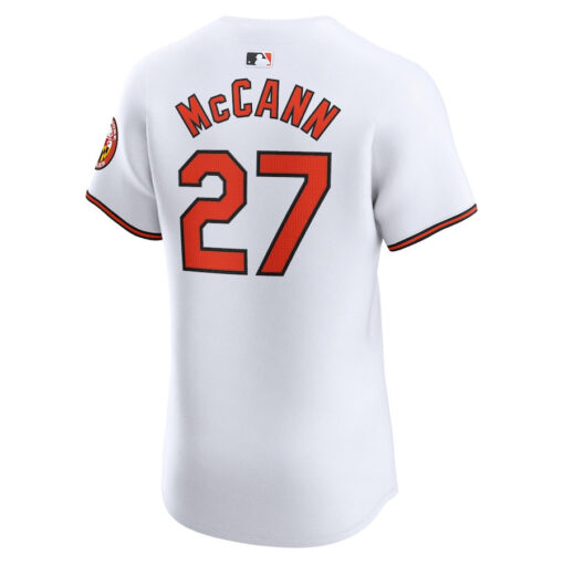 James McCann 27 Baltimore Orioles Home Elite Player Men Jersey - White - Image 3
