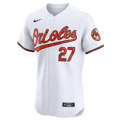 James McCann 27 Baltimore Orioles Home Elite Player Men Jersey - White - Image 2