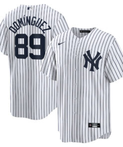 Jasson Dominguez 89 New York Yankees Home Men Jersey - White