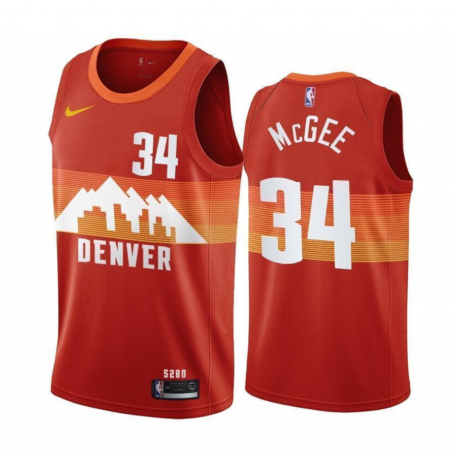Javale Mcgee Denver Nuggets Orange City Edition Trade Jersey - JS641