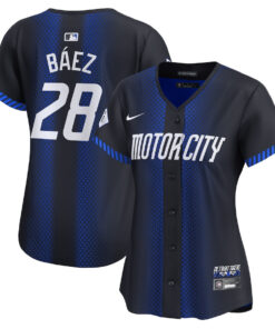 Javier Baez 28 Detroit Tigers 2024 City Connect Limited Women Jersey - Navy