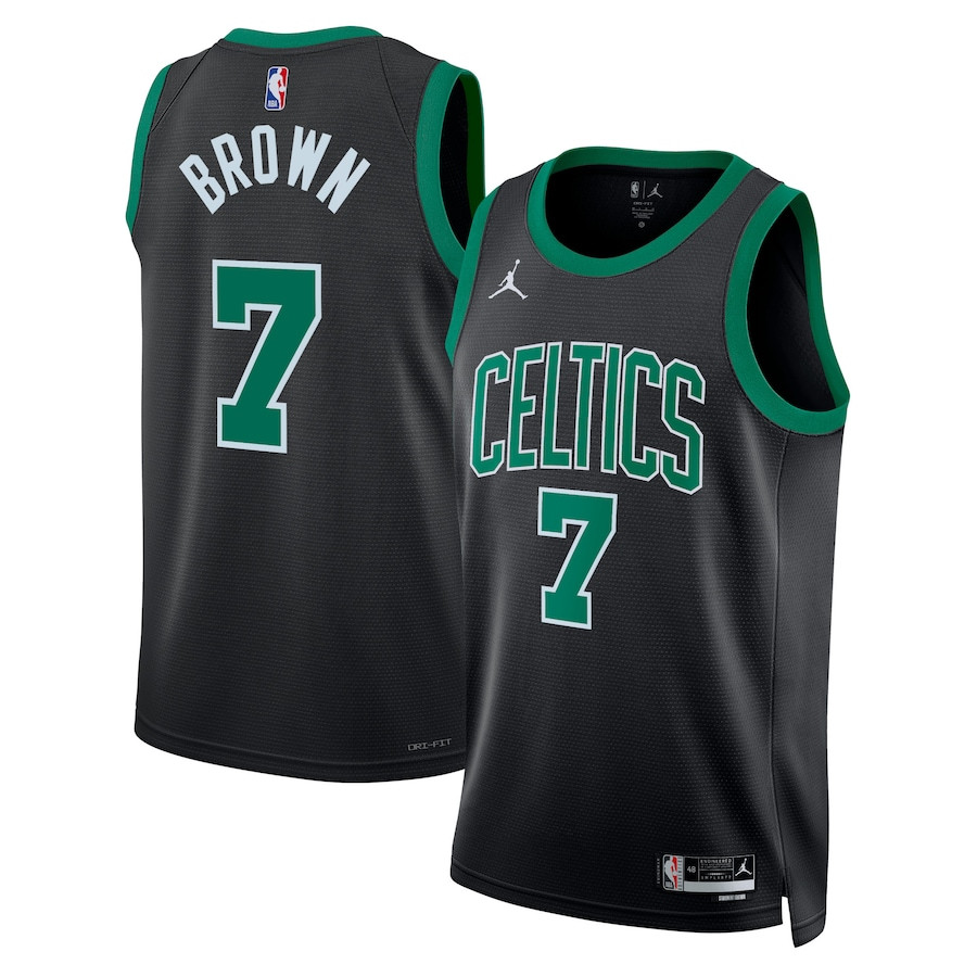 Jaylen Brown 7 Boston Celtics Unisex Swingman Jersey - Statement Edition - Black - JS579