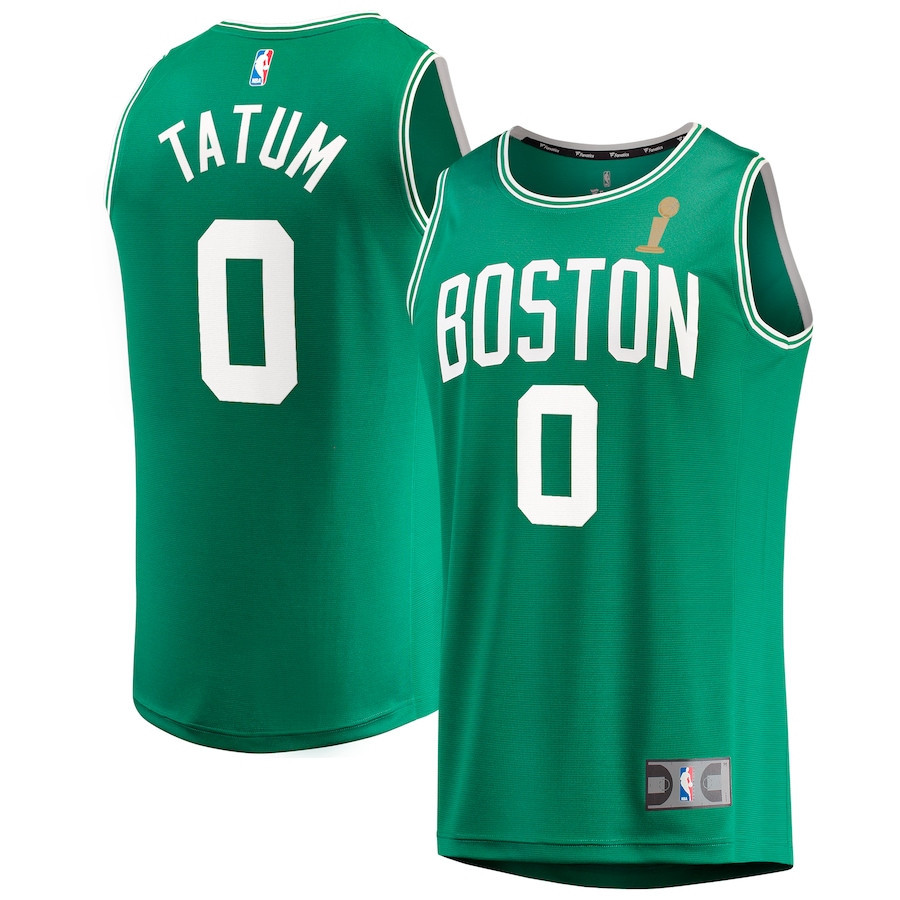 Jayson Tatum 0 Boston Celtics 2024 FINALS CHAMPIONS Jersey - Kelly Green - Icon Edition - JS930