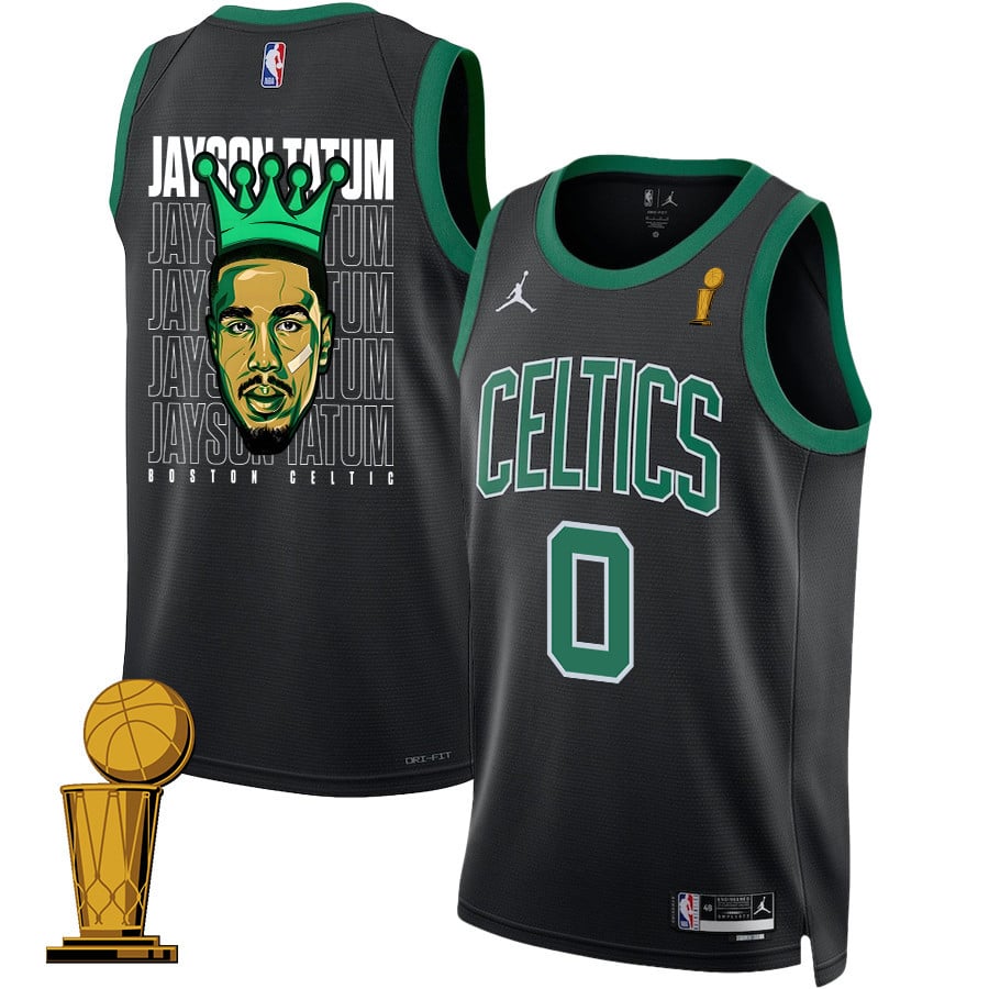 Jayson Tatum 0 Boston Celtics 2024 The King Of Champions Swingman Jersey - Finals Champions Patch - JS280