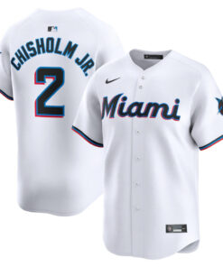 Jazz Chisholm Jr. 2 Miami Marlins Home Limited Player Men Jersey - White
