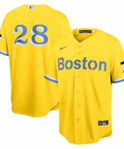J.D. Martinez 28 Boston Red Sox City Connect Jersey - Gold/Light Blue