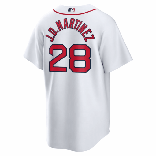 J.D. Martinez 28 Boston Red Sox Home Men Jersey - White - Image 2