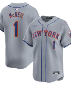 Jeff McNeil 1 New York Mets Away Limited Player Men Jersey - Gray
