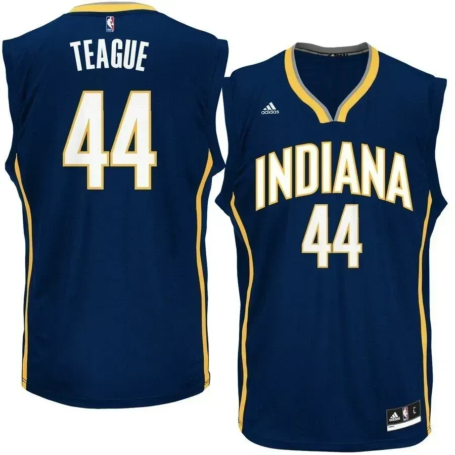 Jeff Teague Indiana Pacers Road Jersey - Navy - JS868