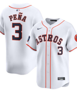 Jeremy PeÃ±a 3 Houston Astros 2024 MLB World Tour Mexico City Series Home Limited Jersey - White