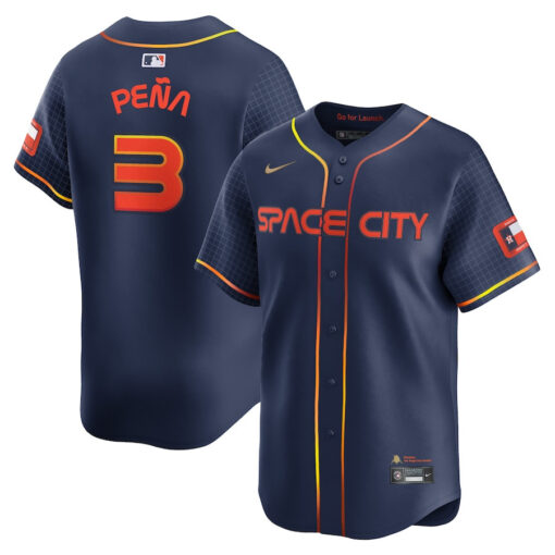 Jeremy PeÃ±a 3 Houston Astros City Connect Limited Men Jersey - Navy
