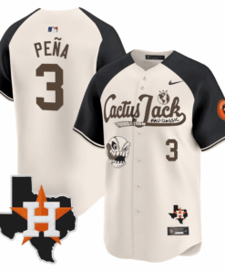 Jeremy Pena 3 Houston Astros Cactus Jack Foundation Fall Classic Limited Jersey - Men
