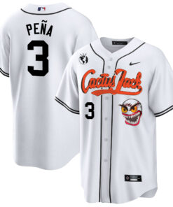 Jeremy Pena 3 Houston Astros Cactus Jack White Jersey - Men