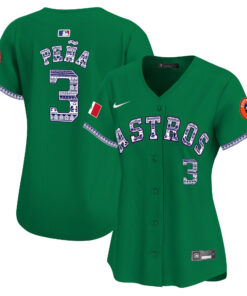 Jeremy Pena 3 Houston Astros Mexico Women Jersey - Green