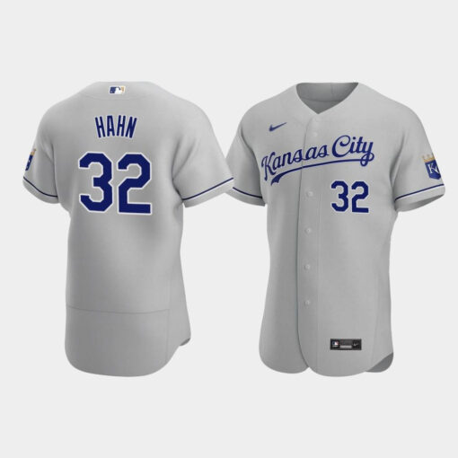 Jesse Hahn 32 Kansas City Royals Gray Road Jersey Jersey