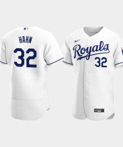 Jesse Hahn 32 Kansas City Royals White Home Jersey Jersey