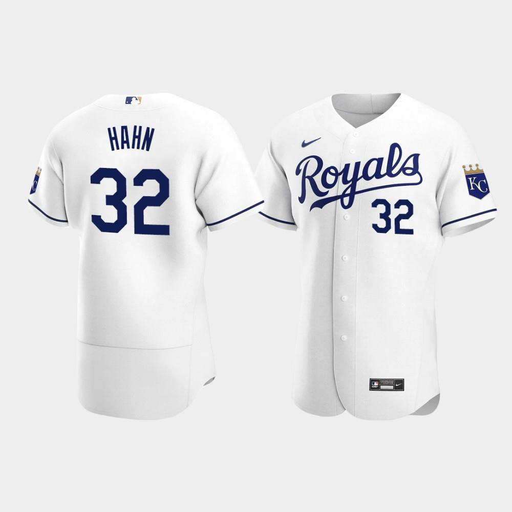 Jesse Hahn 32 Kansas City Royals White Home Jersey Jersey