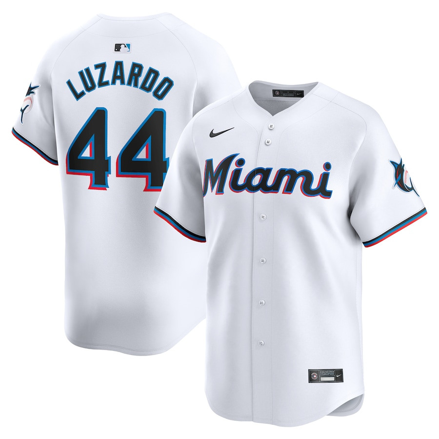 Jesus Luzardo 44 Miami Marlins Home Limited Player Men Jersey - White
