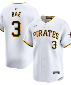 Ji-Hwan Bae 3 Pittsburgh Pirates Home Limited Men Jersey - White