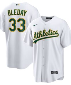JJ Bleday 33 Oakland Athletics Home Men Jersey - White