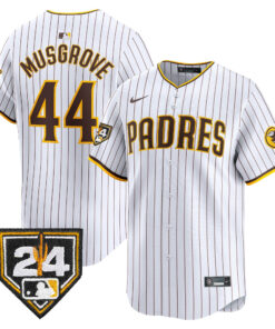 Joe Musgrove 44 San Diego Padres 2024 Spring Training Men Jersey - White