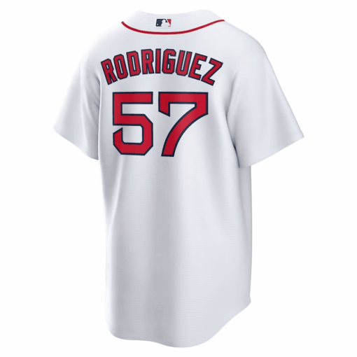 Joely RodrÃ­guez 57 Boston Red Sox Home Men Jersey - White - Image 2