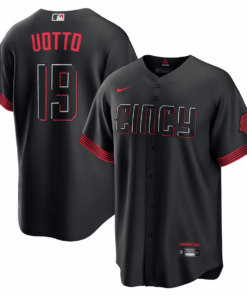 Joey Votto 19 Cincinnati Reds 2023 City Connect Men Jersey - Black