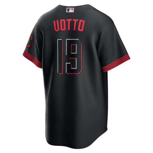 Joey Votto 19 Cincinnati Reds 2023 City Connect Men Jersey - Black - Image 2