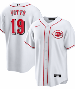 Joey Votto 19 Cincinnati Reds Home Men Jersey - White