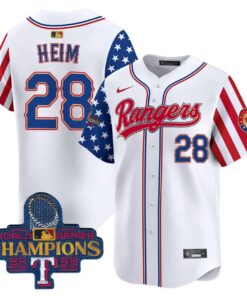 Jonah Heim Texas Rangers Independence Day Gold Trim Vapor Limited Jersey
