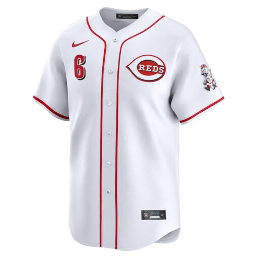 Jonathan India 6 Cincinnati Reds Home Limited Player Men Jersey - White - Image 2