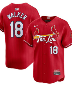 Jordan Walker 18 St. Louis Cardinals 2024 City Connect Limited Men Jersey - Red