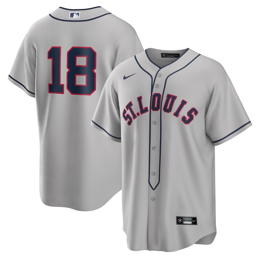 Jordan Walker 18 St. Louis Cardinals 2024 Rickwood Classic Player Men Jersey - Gray