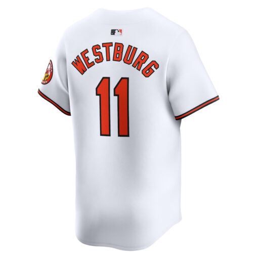 Jordan Westburg 11 Baltimore Orioles Home Limited Men Jersey - White - Image 3