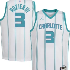 Jordan Youth Charlotte Hornets Terry Rozier Iii 3 Dri-fit Swingman White Jersey - JS812