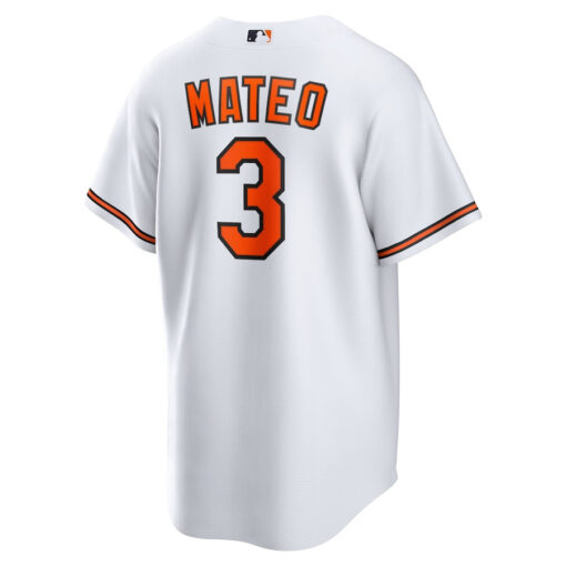 Jorge Mateo 3 Baltimore Orioles Men Jersey - White - Image 3