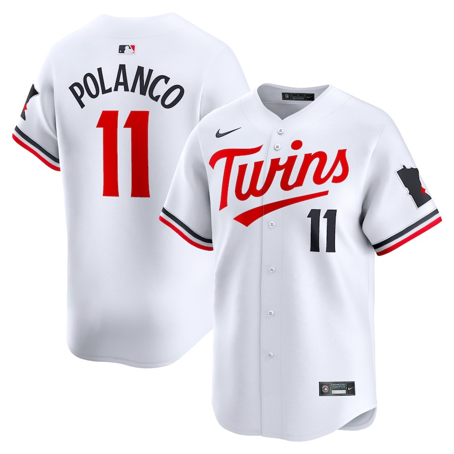 Jorge Polanco 11 Minnesota Twins Home Limited Player Men Jersey - White