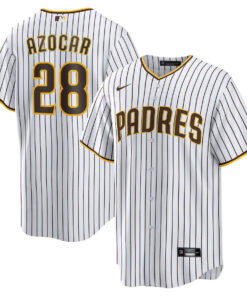 JosÃ© Azocar 28 San Diego Padres Home Men Jersey - White