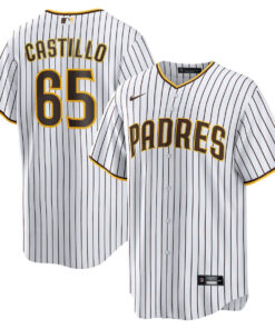 JosÃ© Castillo 65 San Diego Padres Home Men Jersey - White