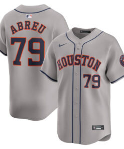 Jose Abreu 79 Houston Astros Away Limited Player Men Jersey - Gray