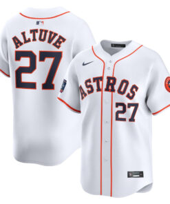 Jose Altuve 27 Houston Astros 2024 MLB World Tour Mexico City Series Home Limited Jersey - White