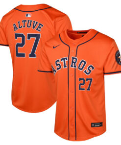 Jose Altuve 27 Houston Astros Alternate Limited YOUTH Jersey - Orange