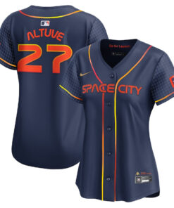 Jose Altuve 27 Houston Astros City Connect Limited Women Jersey - Navy