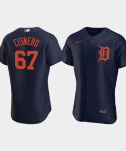 Jose Cisnero 67 Detroit Tigers Navy Alternate Jersey Jersey