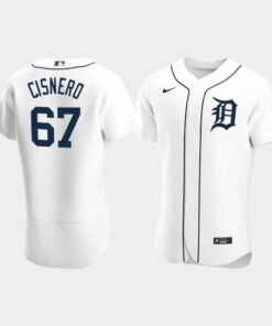 Jose Cisnero 67 Detroit Tigers White Home Jersey Jersey